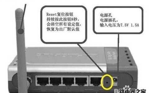 路由器恢复出厂设置的方法