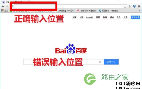 浏览器中正确的输入位置