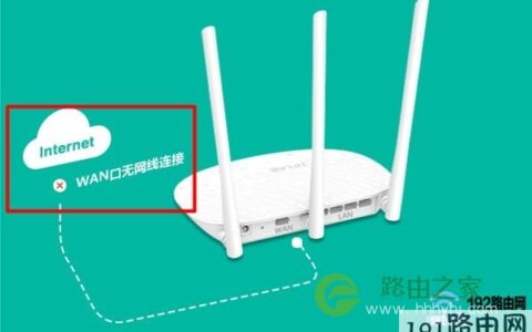 WAN口无网线连接