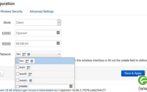 OpenWrt同网段桥接配置
