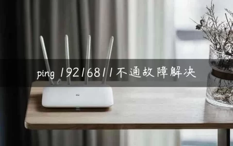 ping 19216811不通故障解决