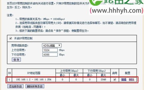 TP-Link TL-WDR1100路由器限制网速(IP宽带控制)设置上网