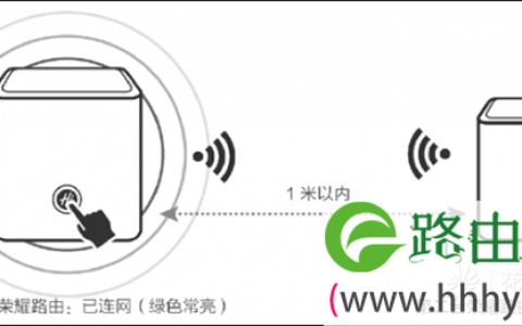 两个荣耀路由器无线连接组网