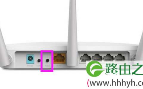 水星MW456R路由器上的复位按钮