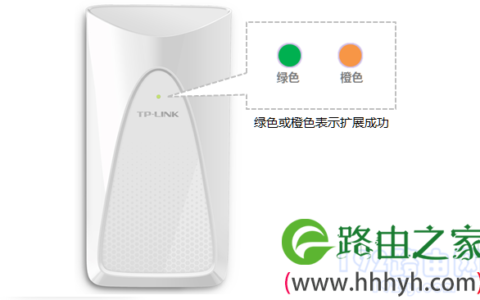 调整tplink扩展器摆放位置，直到指示灯显示绿色