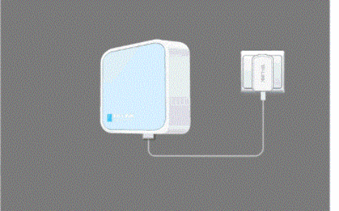 把TL-WR802N路由器连接到前端网络中