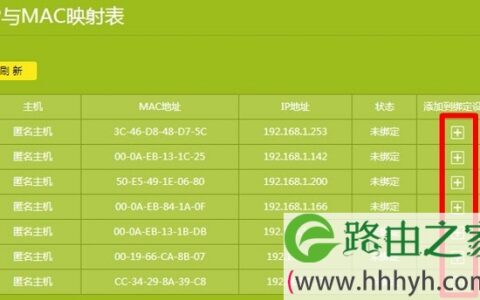 新TP-Link路由器IP与MAC地址绑定设置