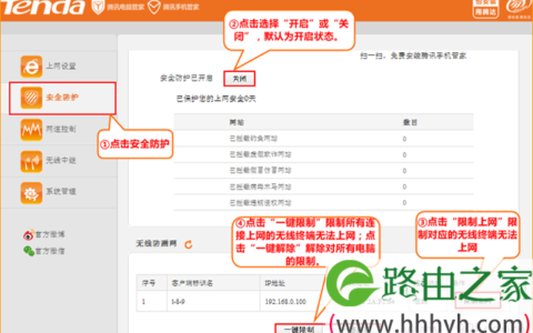 腾达FS396路由器安全防护设置