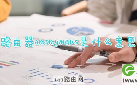 路由器anonymous是什么意思