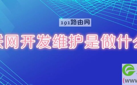 互联网开发维护是做什么的(图文)