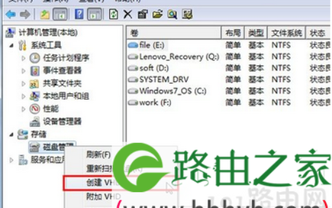 win7系统创建虚拟硬盘的解决方法(图)