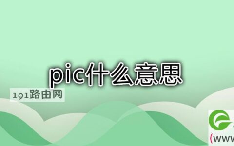 pic什么意思