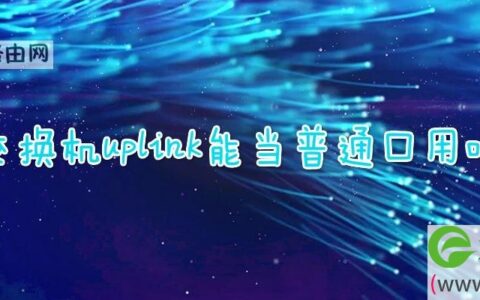 交换机uplink能当普通口用吗