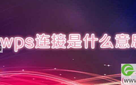 wps连接是什么意思