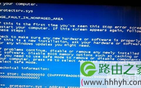 protectsrv.sys蓝屏错误
