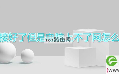 网线连接好了但是电脑上不了网怎么好回事