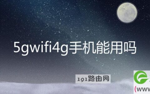 5gwifi4g手机能用吗