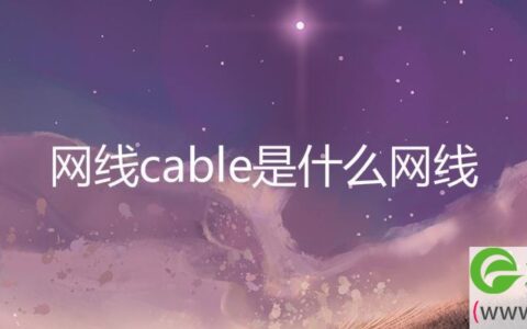 网线cable是什么网线