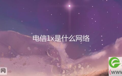 电信1x是什么网络