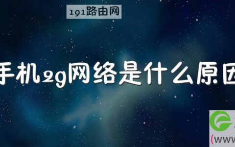 手机2g网络是什么原因