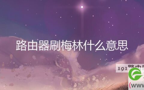 路由器刷梅林什么意思(图文)