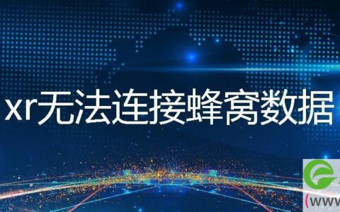 xr无法连接蜂窝数据