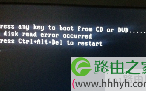 a disk read error occurred