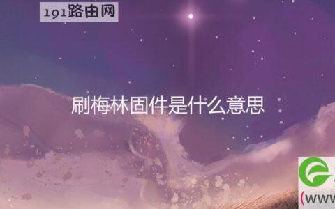 刷梅林固件是什么意思