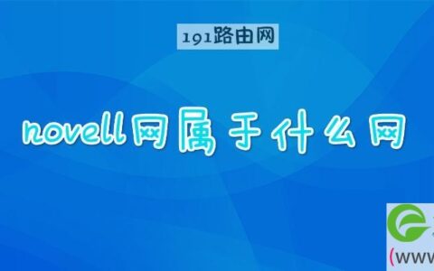 novell网属于什么网(图文)