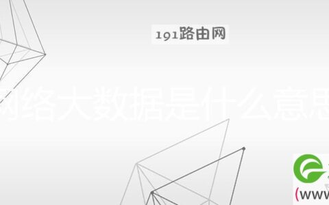 网络大数据是什么意思