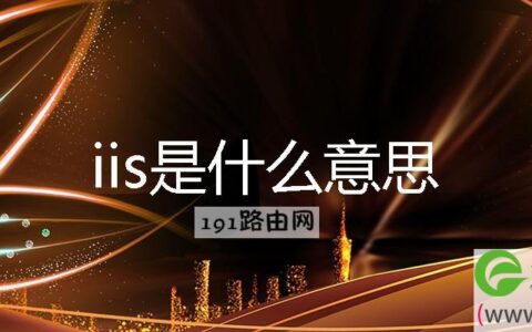 iis是什么意思