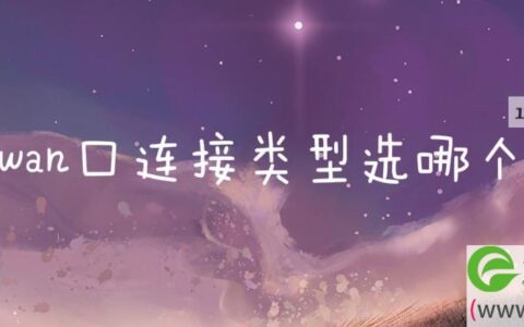 wan口连接类型选哪个