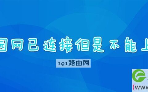校园网已连接但是不能上网