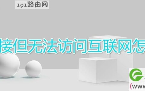 己连接但无法访问互联网怎么办