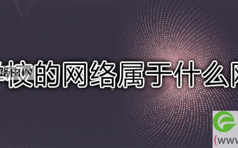 学校的网络属于什么网