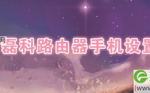 磊科路由器手机设置