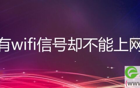 有wifi信号却不能上网