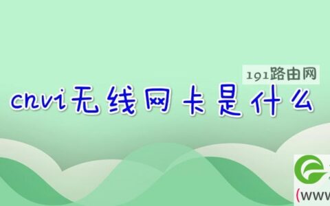 cnvi无线网卡是什么