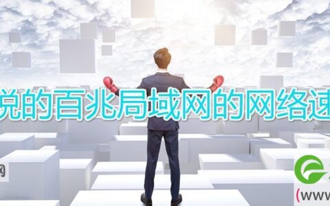 通常说的百兆局域网的网络速度是(图文)