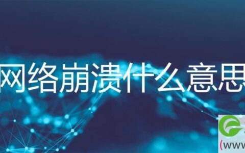 网络崩溃什么意思