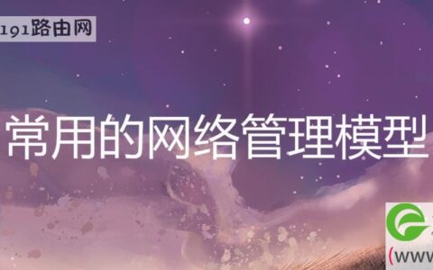常用的网络管理模型