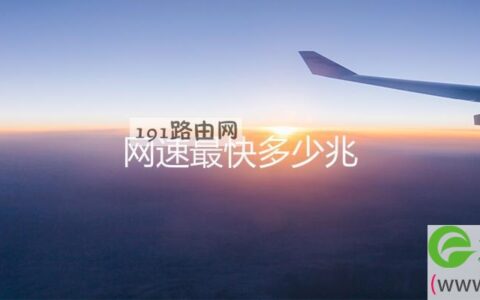 网速最快多少兆