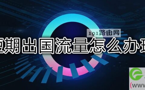 短期出国流量怎么办理