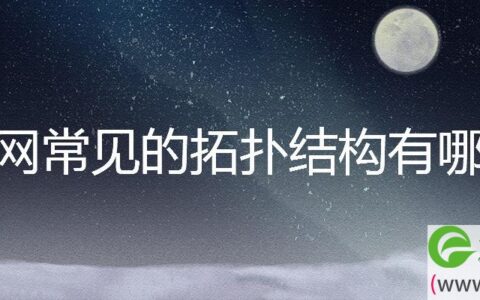 局域网常见的拓扑结构有哪些