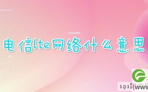 电信lte网络什么意思