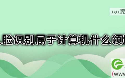 人脸识别属于计算机什么领域