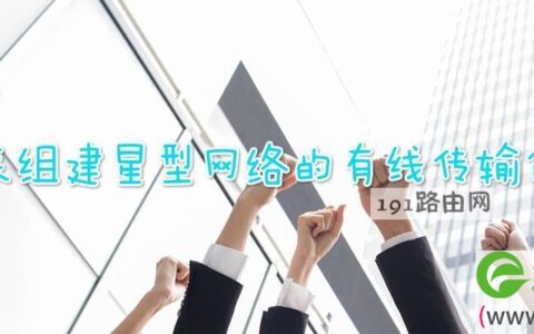 常用来组建星型网络的有线传输介质是