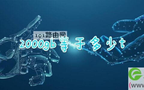 2000gb等于多少t