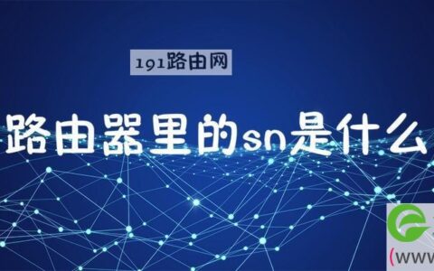 路由器里的sn是什么意思啊