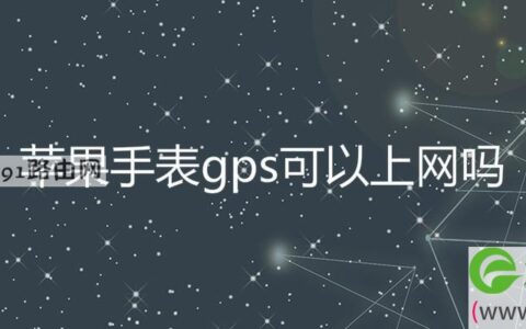 苹果手表gps可以上网吗